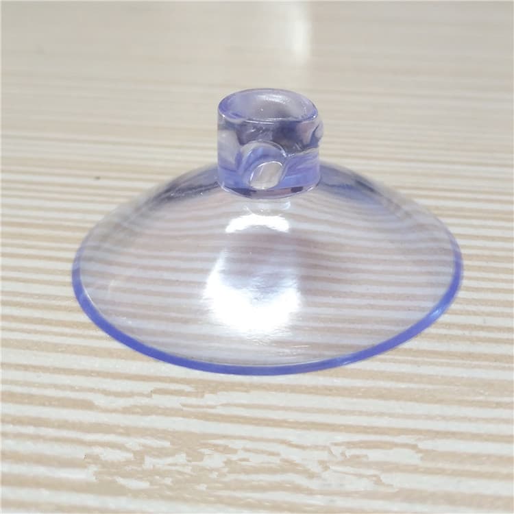PVC perforated suction cup 4.0cm side hole horizontal hole sky blue transparent wedding toy accessories Amazon manufacturer