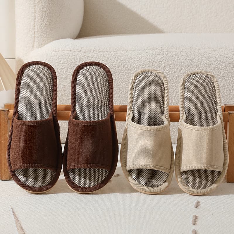 B&B slippers linen hotel disposable slippers beauty salon home furnishing foreign trade men thickened non-slip wholesale
