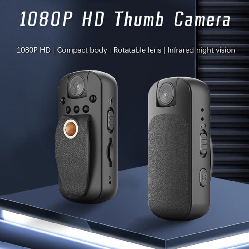 Thumb Sports Camera Video Recorder Magnetic Back Clip Portable Dv Surveillance Camera Night Vision Recorder