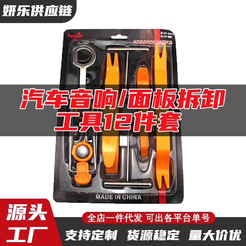 Car Interior Panel Removal Tool Kit DIY Modification Tool DVD Removal Soundproofing Installation Tool 12-Piece Set