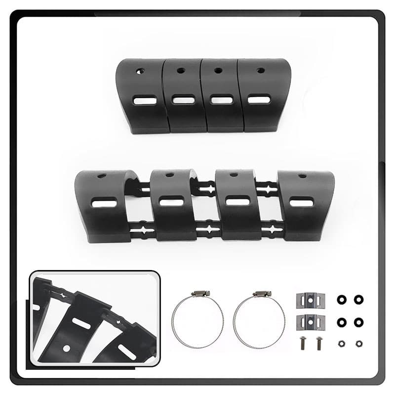 New universal foldable motorcycle heat shield/heat insulation cover/exhaust accessory.