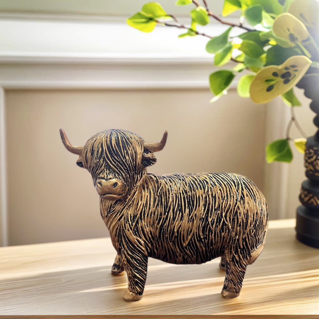 Cross-border resin craft gift home creative decoration yak resin figurine ornament home entryway