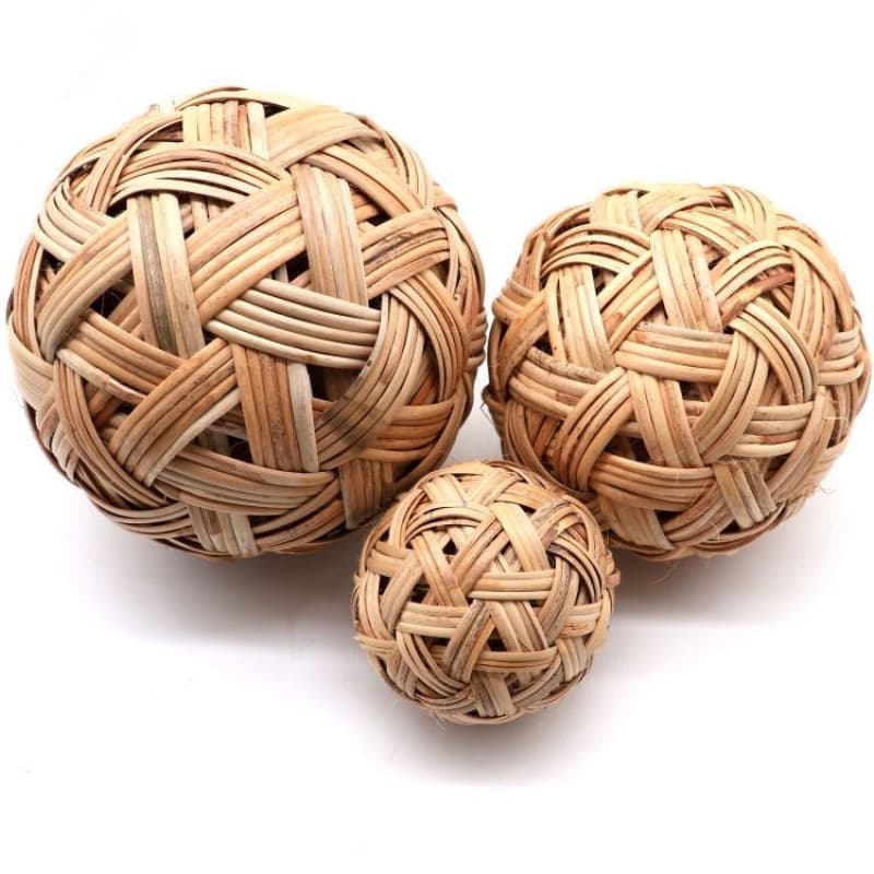 Rattan Ball Chinese New Year Culture Cuju Ball Handwoven Prop Bamboo Ball Ancient Invoice Issuance