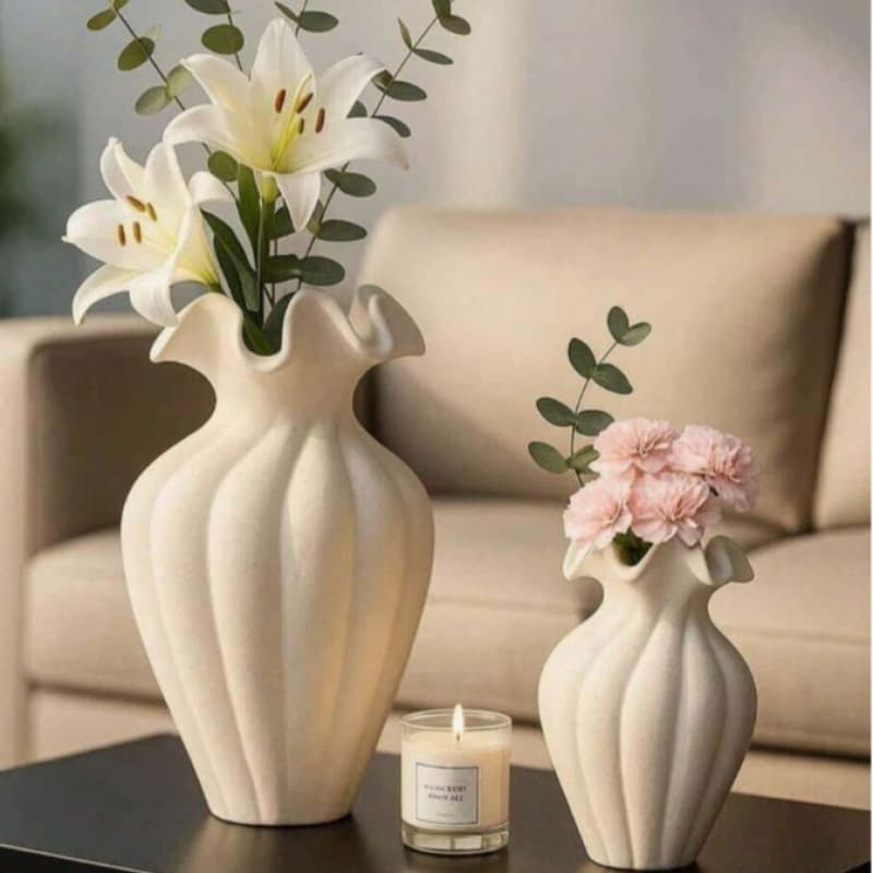 Best-selling Resin Pumpkin Vase, Unglazed Ceramic Decorative Vase, Resin Material, Suitable for Hydroponic Vases