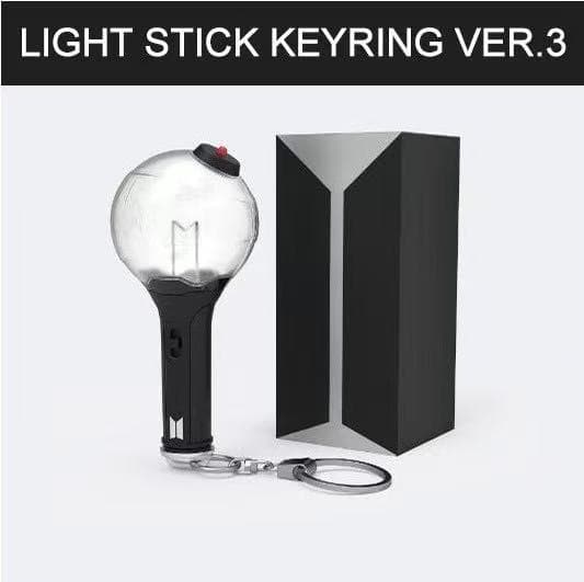 BTS Official Light Stick Keychain 3rd Generation ARMY Bomb Lamp K-pop Fan Gift Accessory