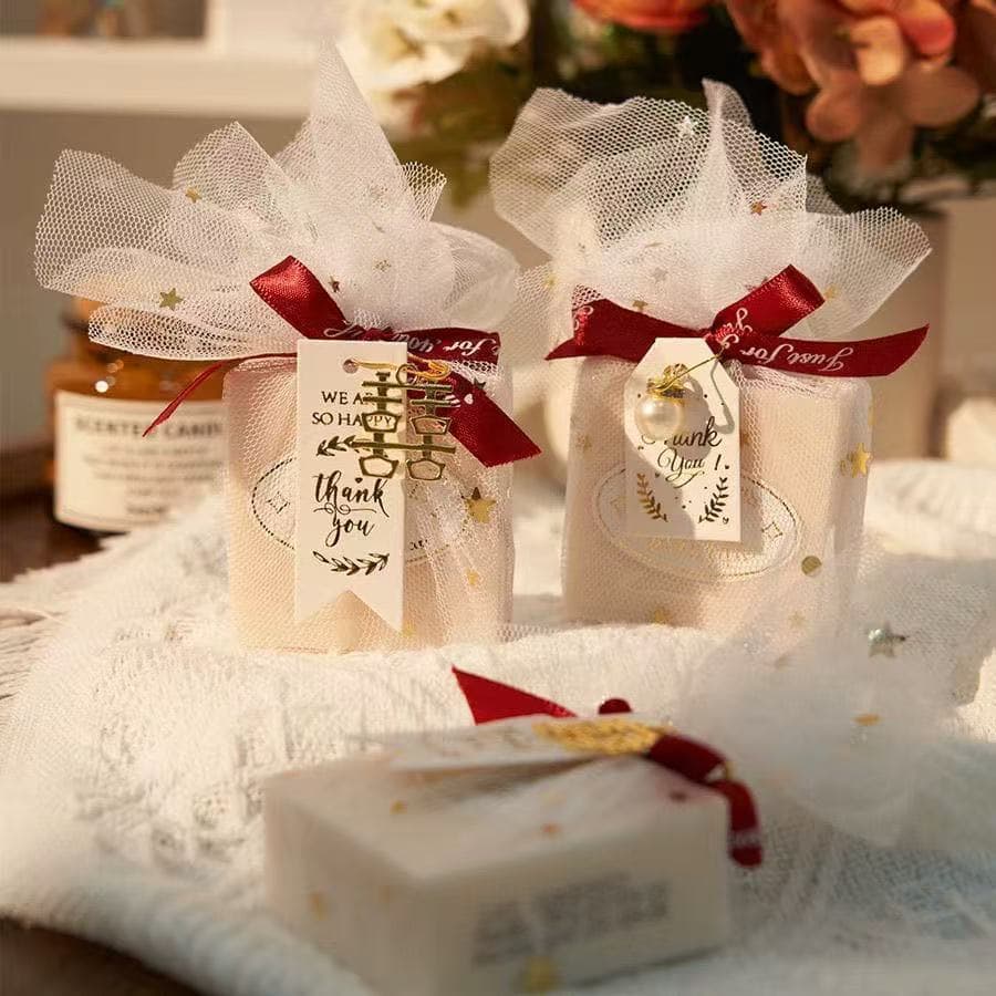 Creative Gift Thai Rice Soap for Wedding, Handmade Souvenir Soap, Wedding Return Gift, Wholesale