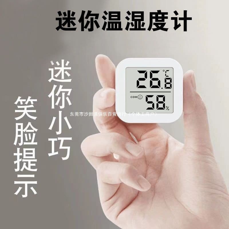 High Precision Electronic Indoor Thermometer Hygrometer Mini Baby Room Temperature Wall Mount Dry Wet Display Qingbaile