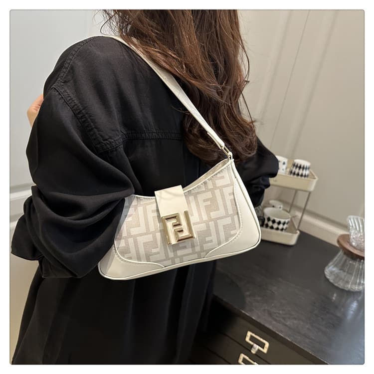 2025 New Trendy Vintage Edgy Underarm Bag Motorcycle Shoulder Bag Stylish Belt Buckle Small Bag