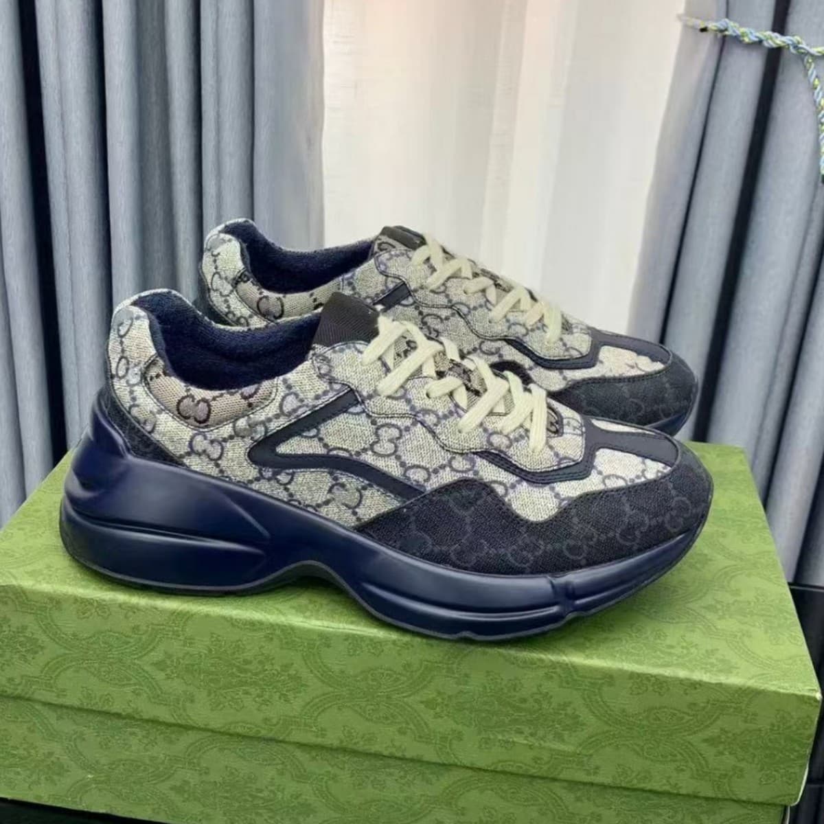 Dad Sneakers G-Style Color Block Casual Printed New Unisex Thick Sole Height-Increasing Sports Retro Colorful Casual Export