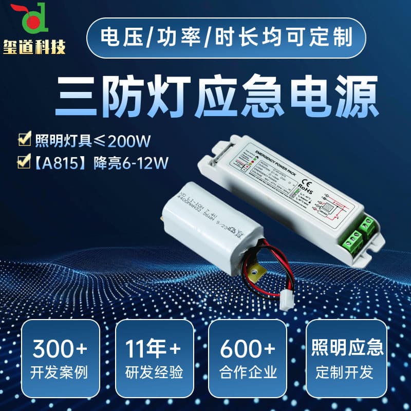 Three-proof lamp downlight ceiling lamp emergency power supply power outage lighting 8w10w emergency drive battery foreign trade wholesale