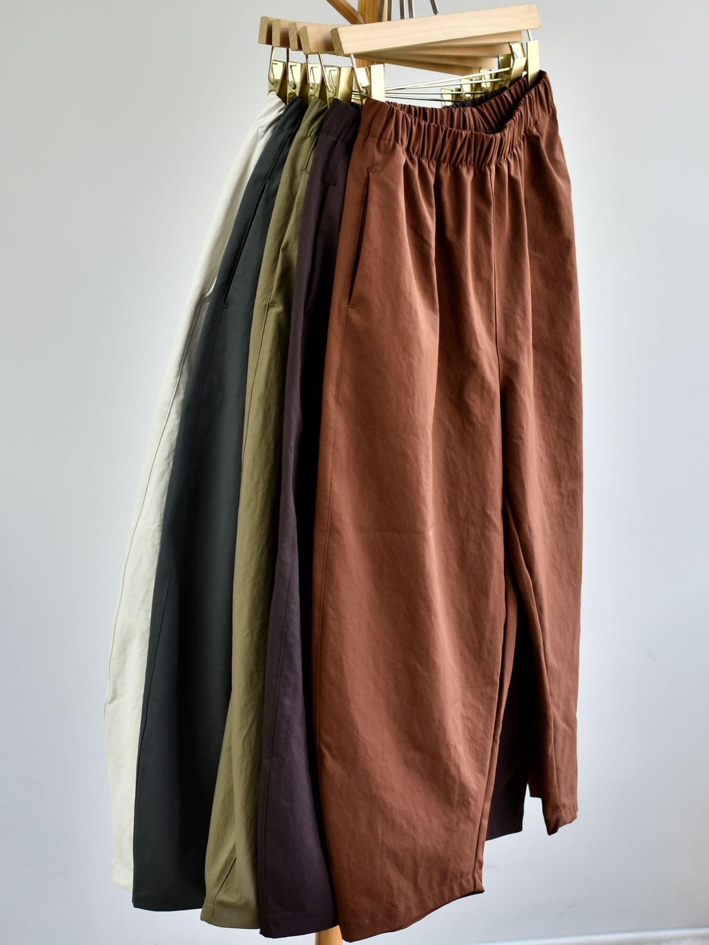 [Japanese Style Baggy Pants] 2025 Autumn New Women's Loose Relaxed Bloom Vintage Simple Casual Pants