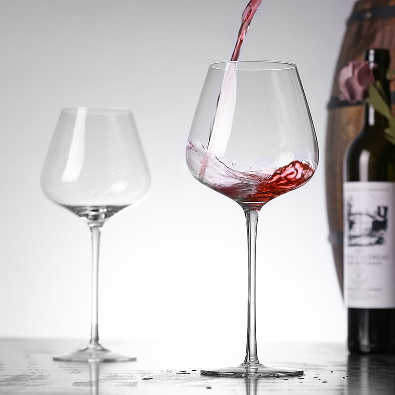 Burgundy crystal glass red wine glass large wine glass European bar Bordeaux lead-free glass