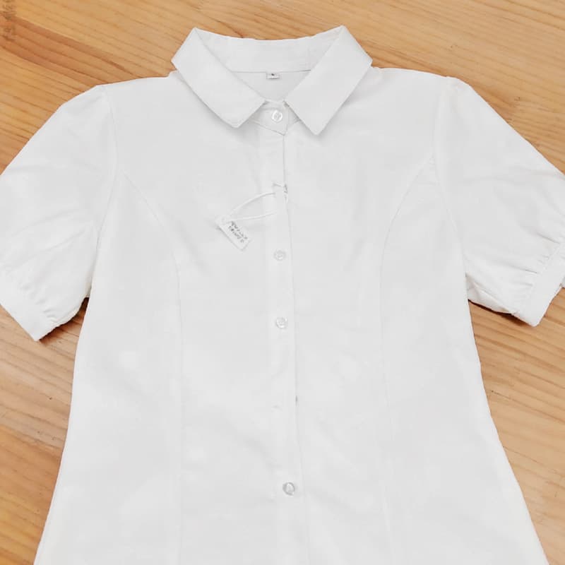 JK Uniform Pure Desire Waist-Cinching White Shirt Women's Spring/Autumn Academic Style Slim-Fit Hot Girl Long Sleeve Base Top