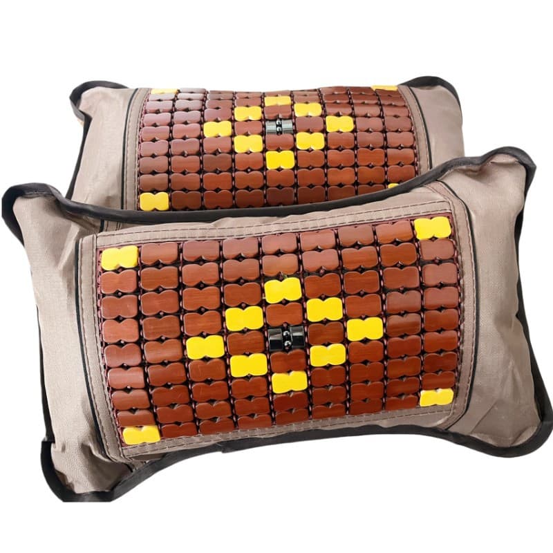 Mahjong pillow, summer bamboo mat pillow, mahjong bamboo piece pillow, tea bamboo leaf flower cervical pillow