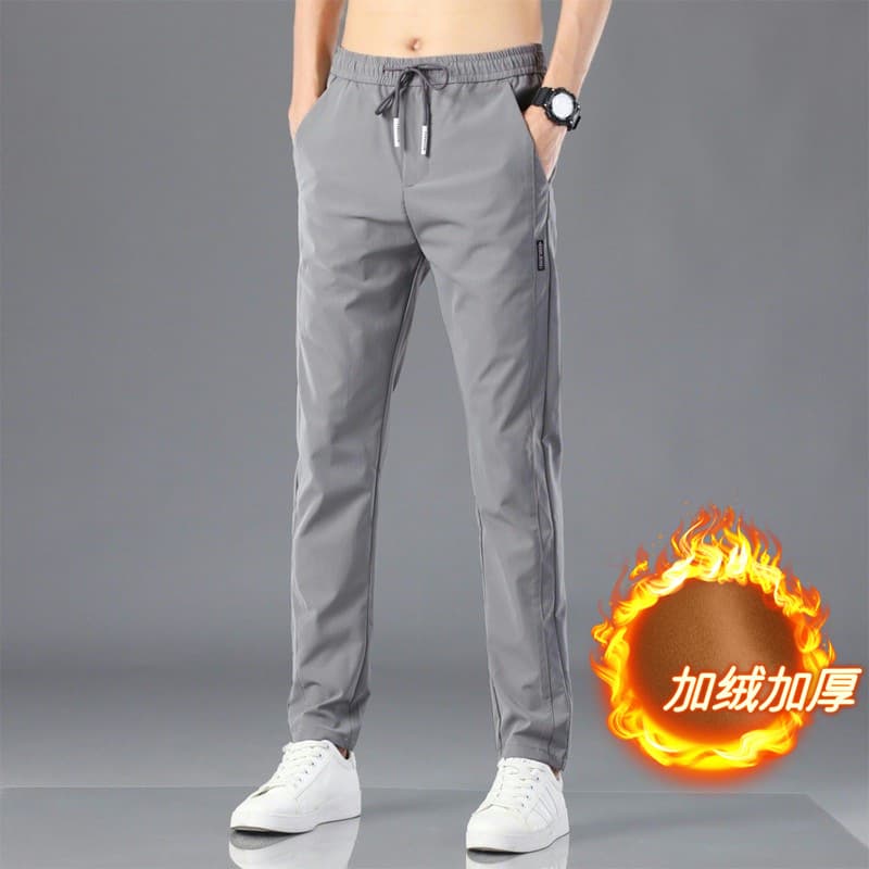 Spring and Autumn Solid Color Plus Size Work Casual Pants for Men, Breathable Loose Dirty Work Clothes Work Pants