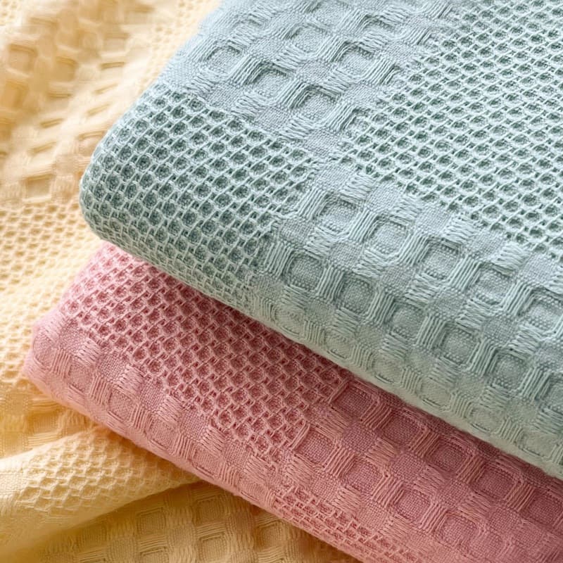 2025 new solid color multifunctional pure cotton knitted blanket, summer towel blanket, sofa air-conditioning cover wholesale/drop shipping