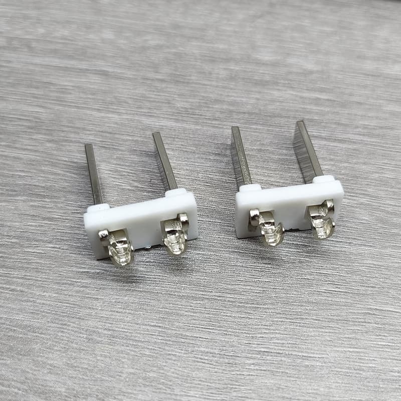 GB Standard Two-Pin Bracket Left and Right Pieces Aluminum Without Holes