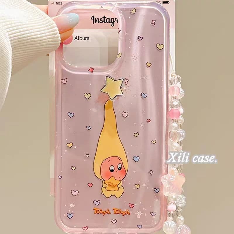 Long Hat Star Man Compatible with Apple 17 Phone Case iPhone 15/16 PRO MAX Star Phone Protective Cover