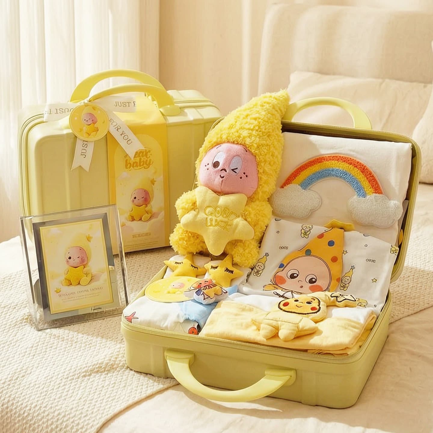 Baby Gift Set Star Collection Unisex Newborn Neutral Gender Meeting Gift Full Moon 100 Days Photo