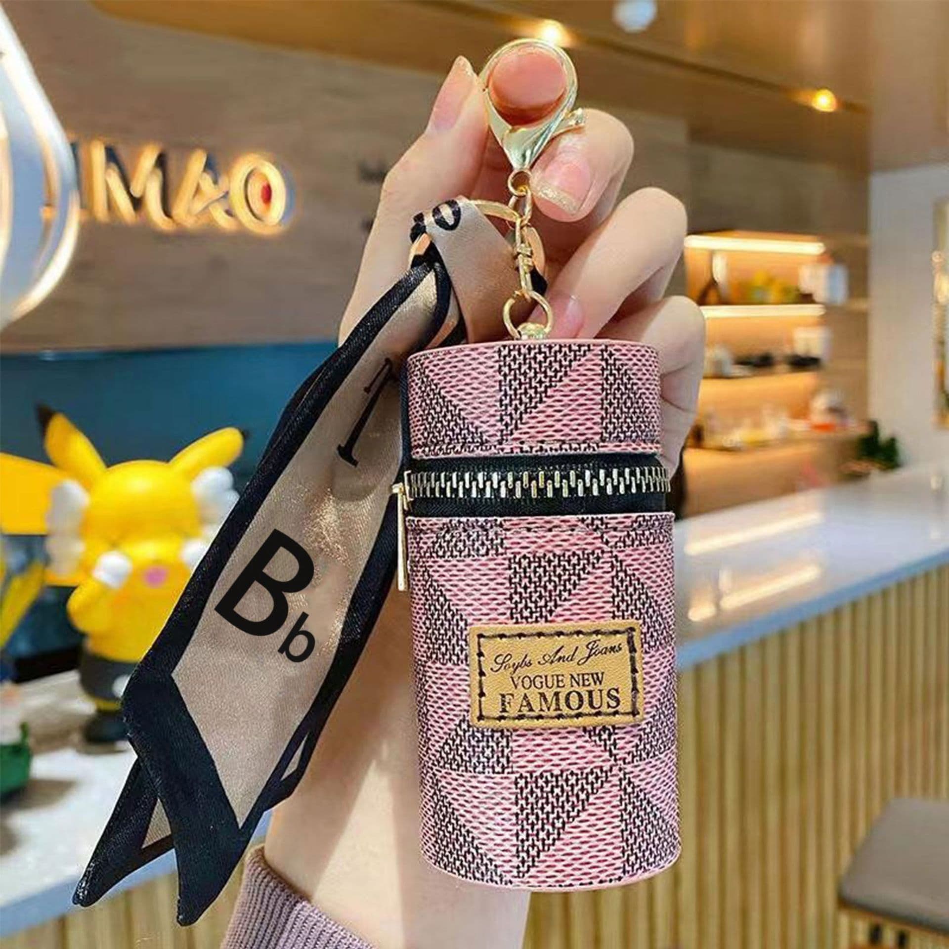 2024 Internet-famous Hit Light Luxury Style Bucket Bag, Lipstick Pouch, Mini Coin Purse Pendant Keychain Portable