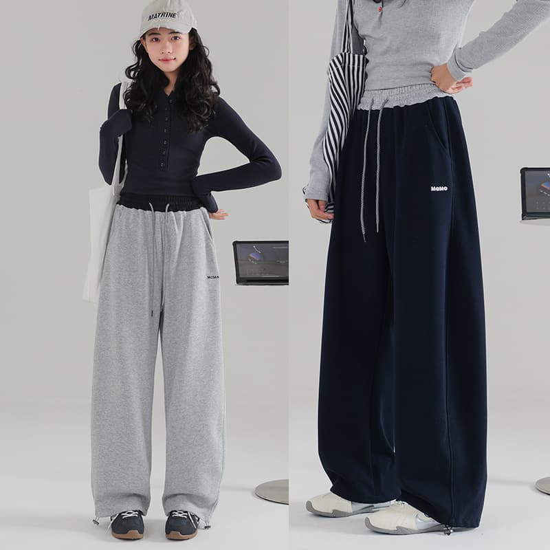 Girls' sports pants 2026 new spring clothing junior high school students casual machete pants loose student pants thin sweatpants