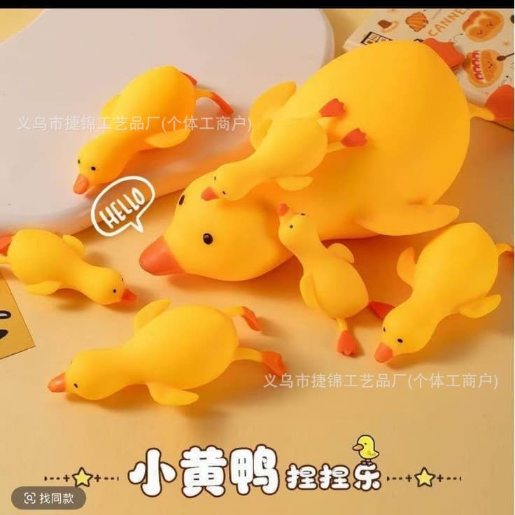 Cute Duck Duck Pinch Fun Decompression Big White Goose Internet Celebrity Cartoon Duck Children's Vent Toy Manufacturer Spot Wholesale