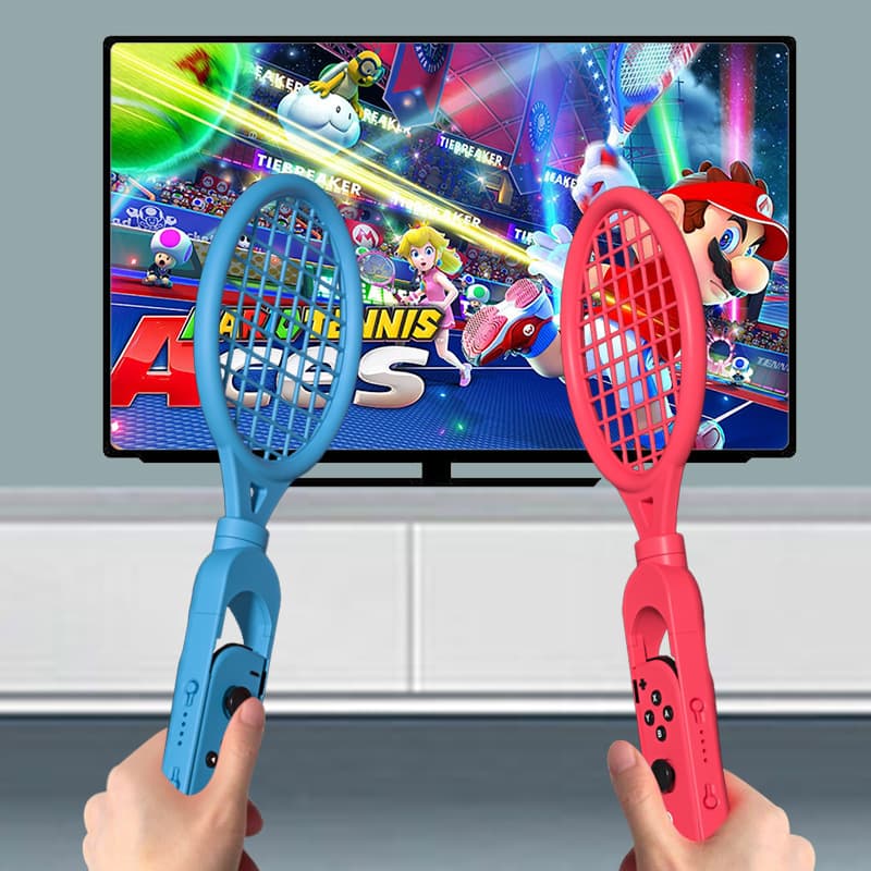 Switch Tennis Racket ACE Motion Sensing Game Compatible with Nintendo NS Mario Tennis Racket Grip Accessory