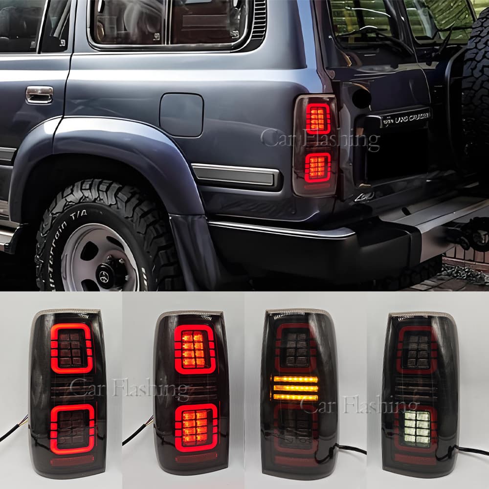 Tail Light Assembly LED Brake Light for Toyota Land Cruiser LC80/FJ80/4500 1991-1997