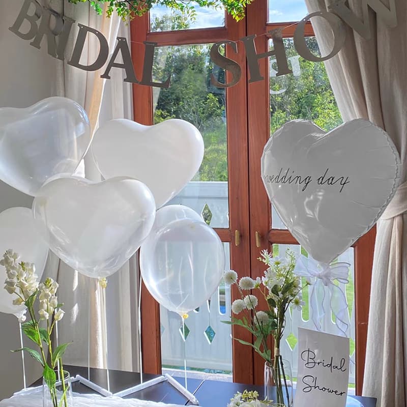 18 inch wedding day white love balloon wedding decoration bridal shower bachelor party balloon
