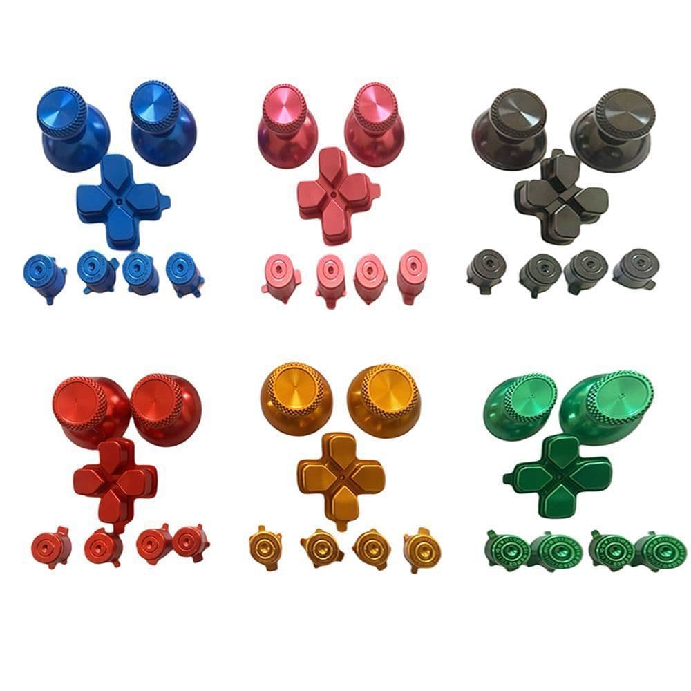 Metal Replacement Buttons for PS5 Controller, Metal Cap D-Pad