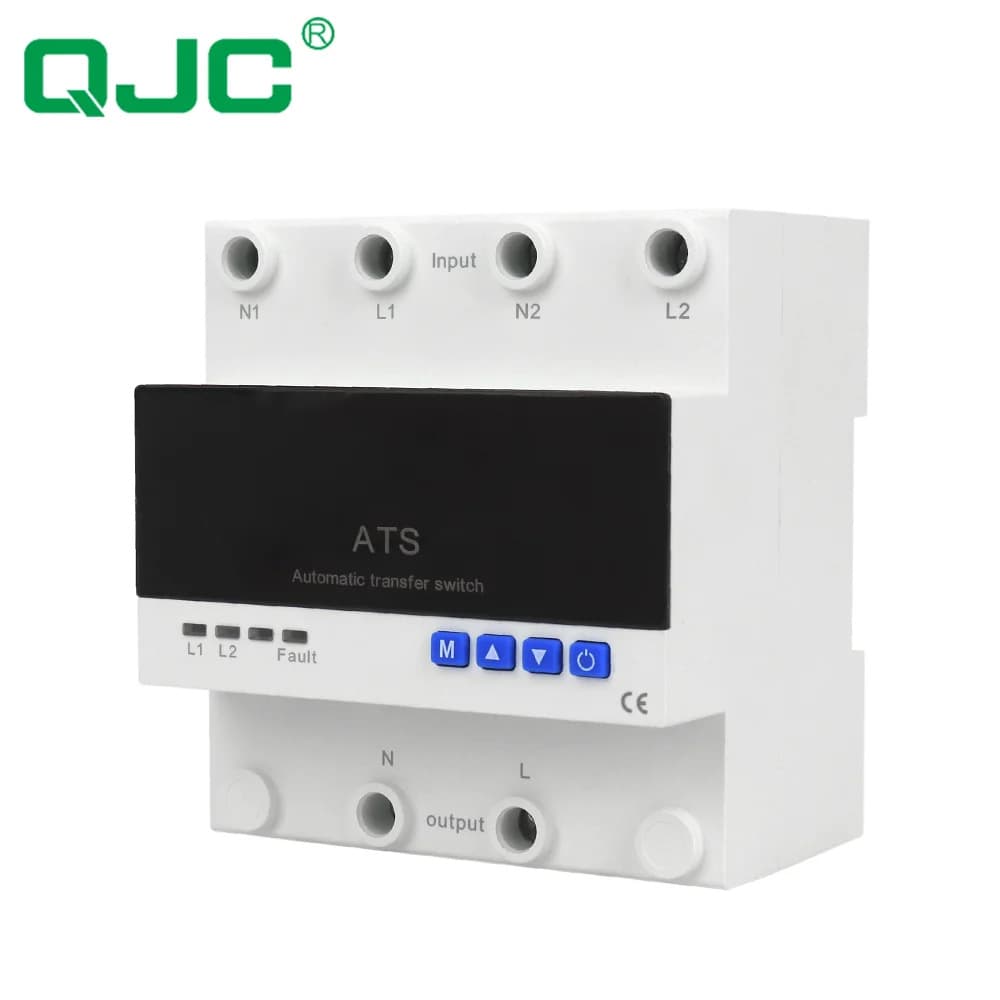 QJC Dual Power Automatic Transfer Switch Three Power Sources 3 Display ATS Overvoltage Undervoltage