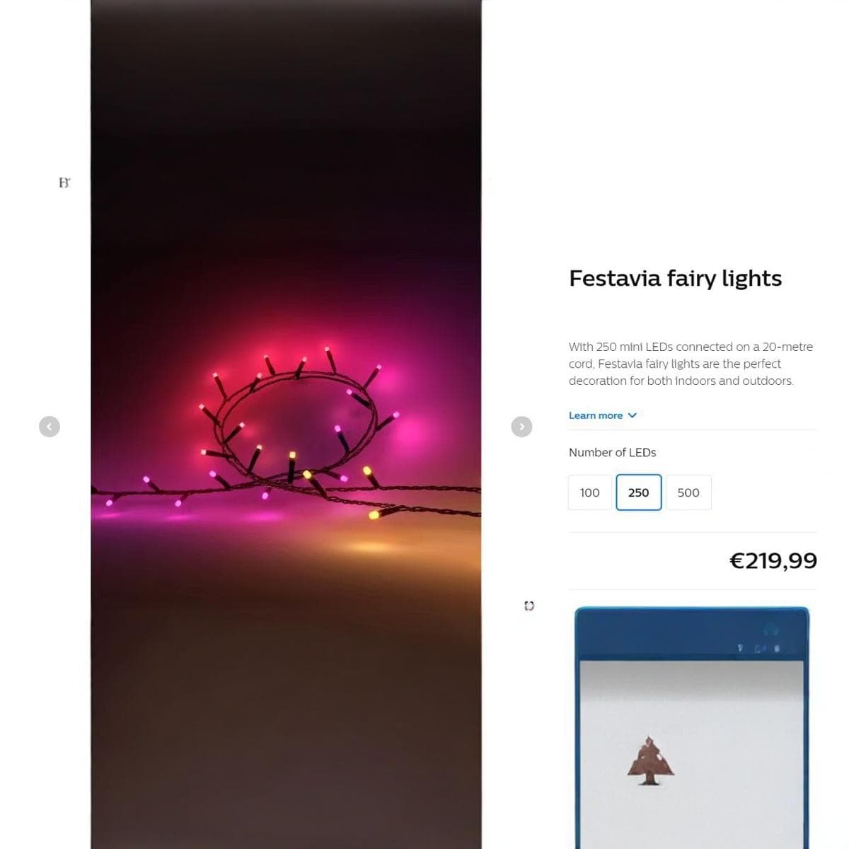 Philips Hue Festavia Light String 20 meters.