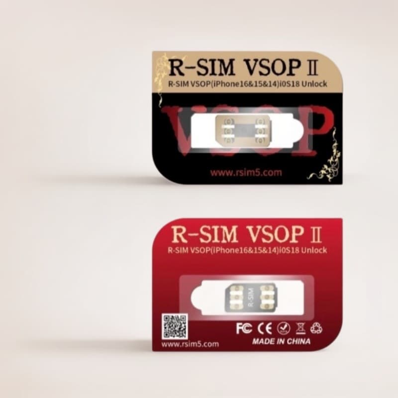 New R-SIM VSOPⅡ Unlock Card Patch for iOS 18 System, iPhone 13-16 Dual SIM Modification Series