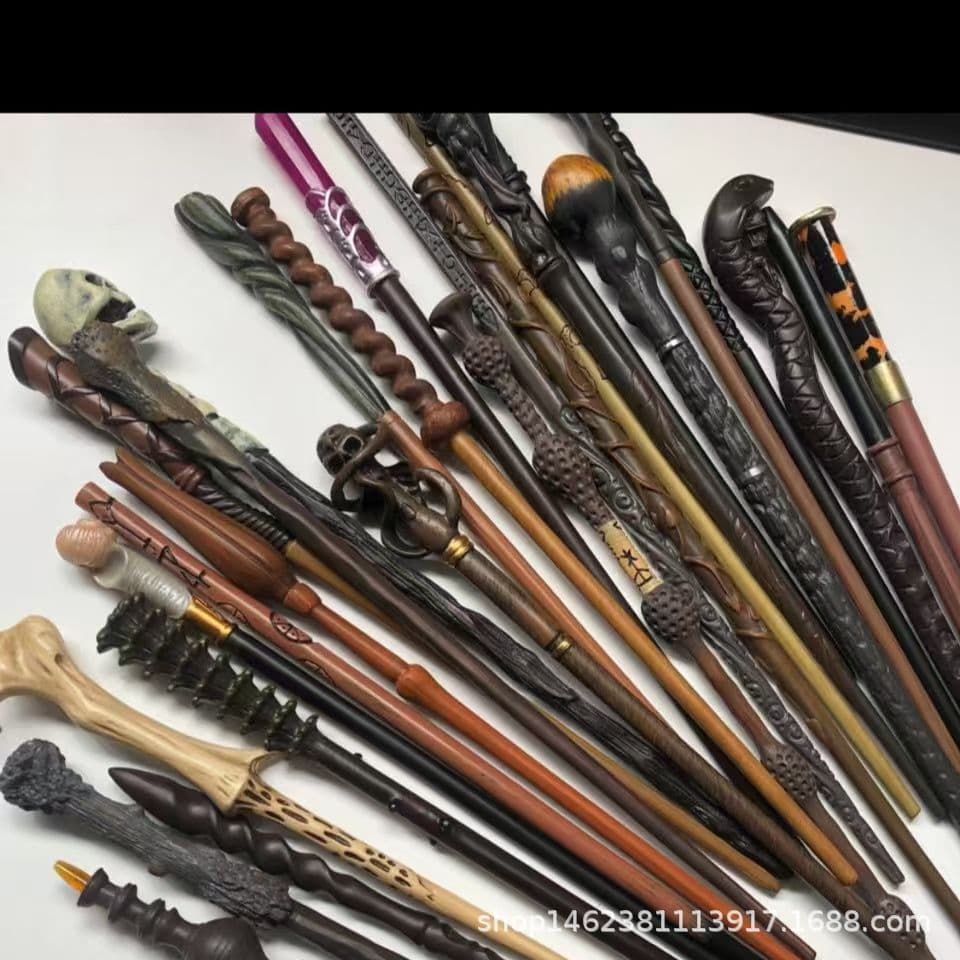 Metal Core Magic Wands and Magic Sticks: 54 Christmas Gift and Stage Props - Harry Potter and Hermione Bare Wands