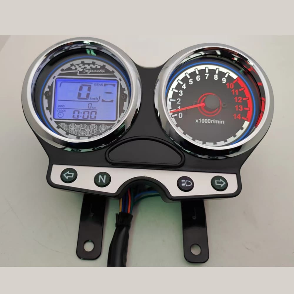 Modification LCD Screen Instrument with Time Display for SUZUKI EN Motorcycle