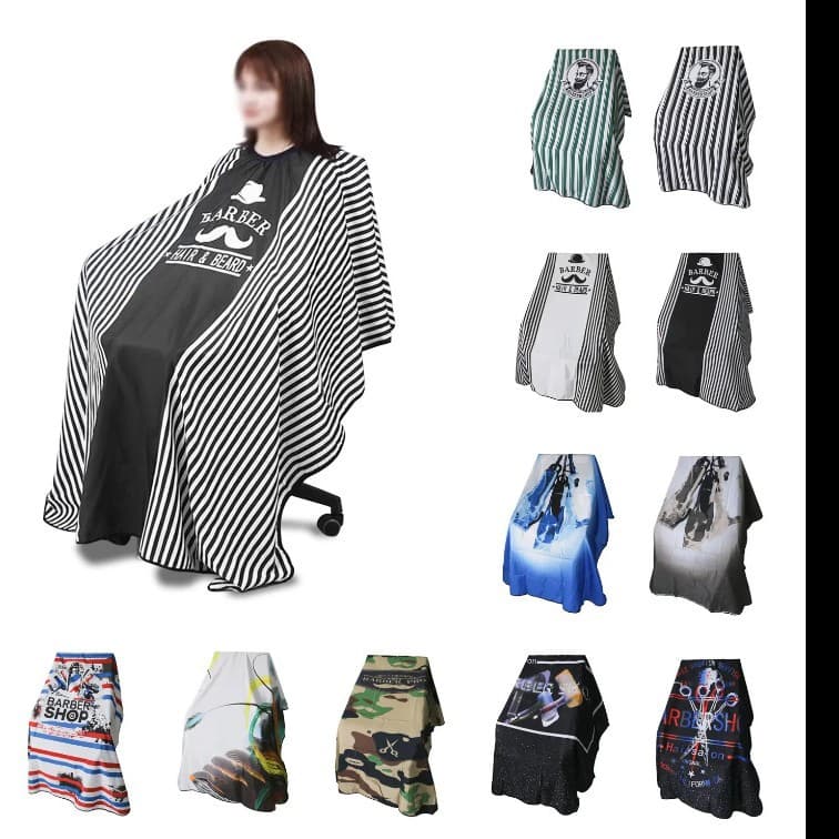 Factory Stock Salon Haircut Cape Non-Stick Hair European and American Simple Ink Style Barber Tool Trendy