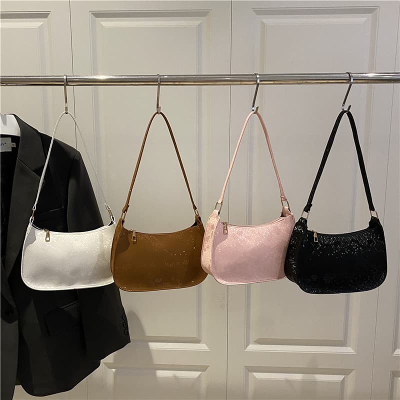 2025 Personalized Trendy Beautiful New Snake Print Summer New Large Capacity Western Style Crossbody Underarm Shoulder Women's Bag