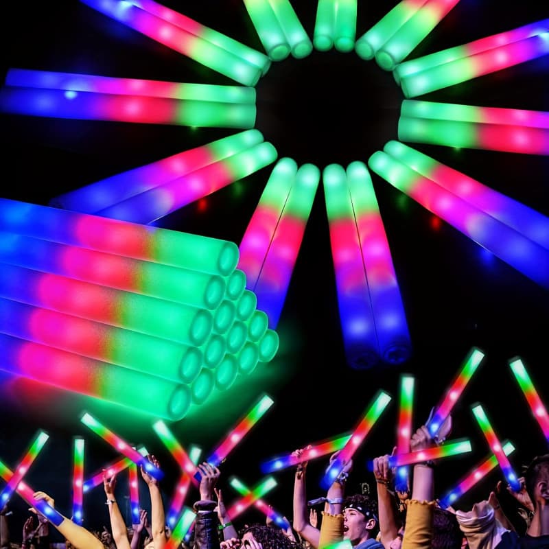 2026 New Arrival - 102 Pieces of 3-Style Glow Sticks for Cross-Border Dropshipping