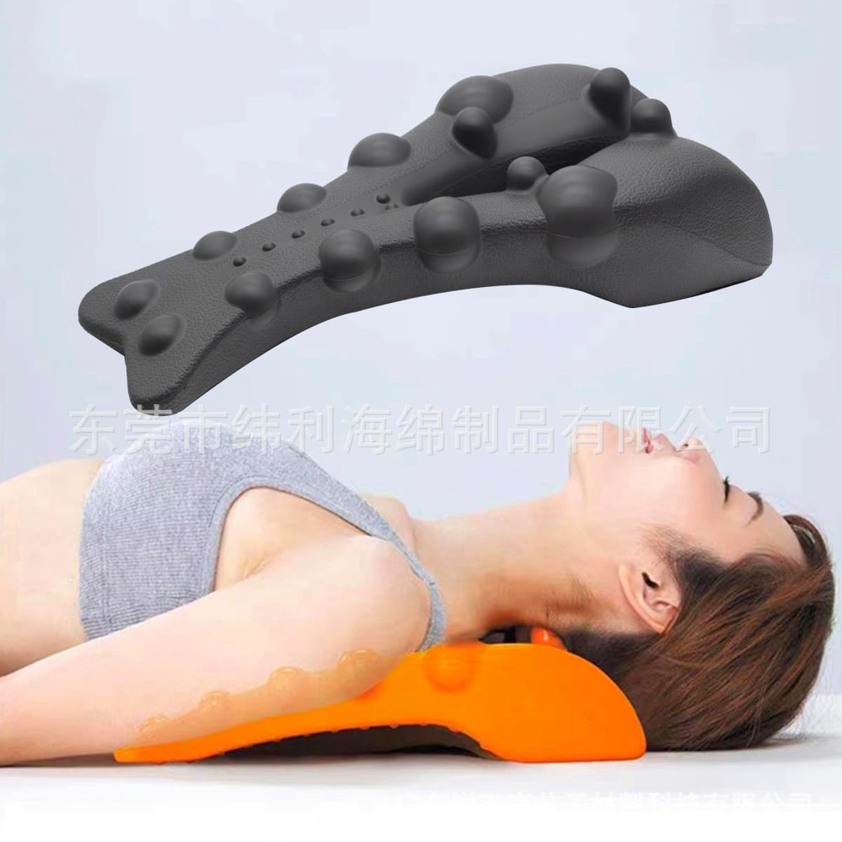 Japanese Cervical Massage Pad Acupressure Cervical Traction Pad Neck and Back Massage Pillow Cervical Spine Massage Relaxation Frame
