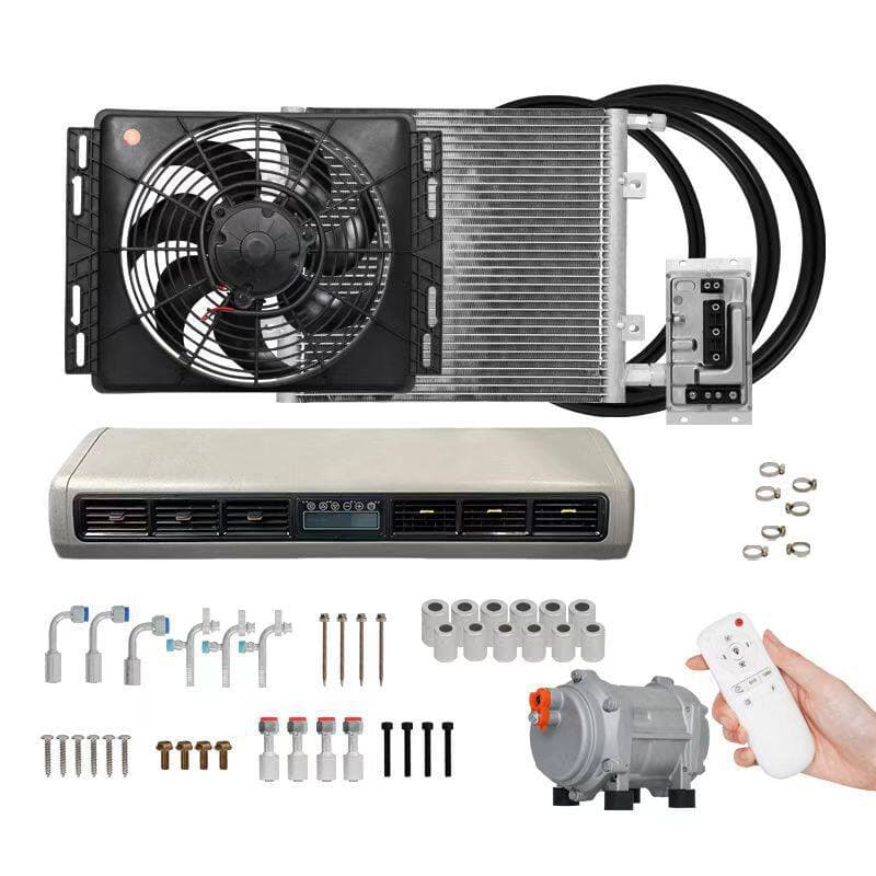 Datong Fushun Iveco RV Universal 980 parking air conditioner 12v split modified 24v frequency conversion electric refrigeration