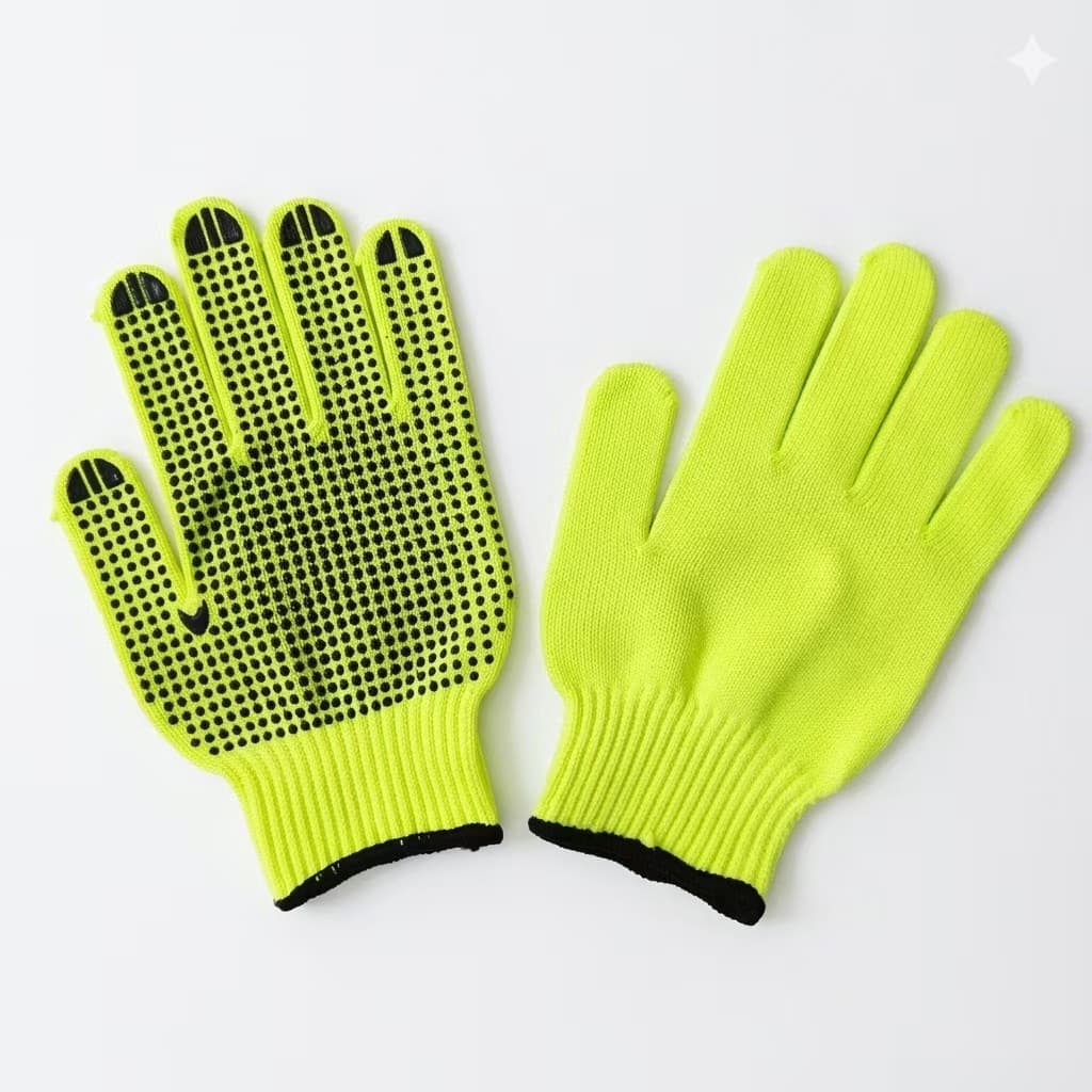 Dotted Anti-Slip Work Gloves, Breathable and Wear-Resistant, for Express Packaging, Gardening, Planting, and Garden Protection, Beaded Work Gloves