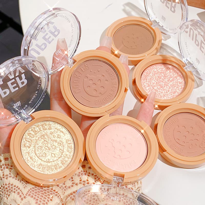 xixi Cookie Crunch Single Eyeshadow Matte Shimmer Fine Texture High Pigment No Fallout Affordable Student