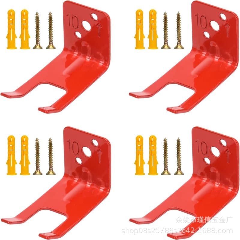 JINXIN Cross-Border Supply Valve Body Slot-Type 10lbs American Fire Extinguisher Mount Fixed Bracket 4-Piece Set