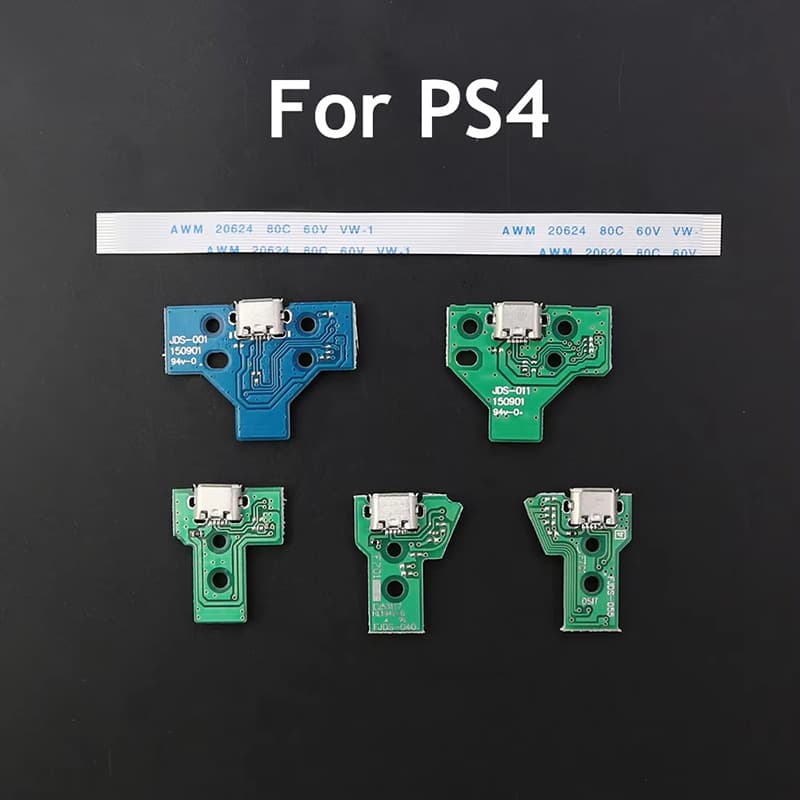 PS4 Breathing Light Charging Triangle Board, PS4 Charging Port Ribbon Cable, PS4 Breathing Light Switch Board