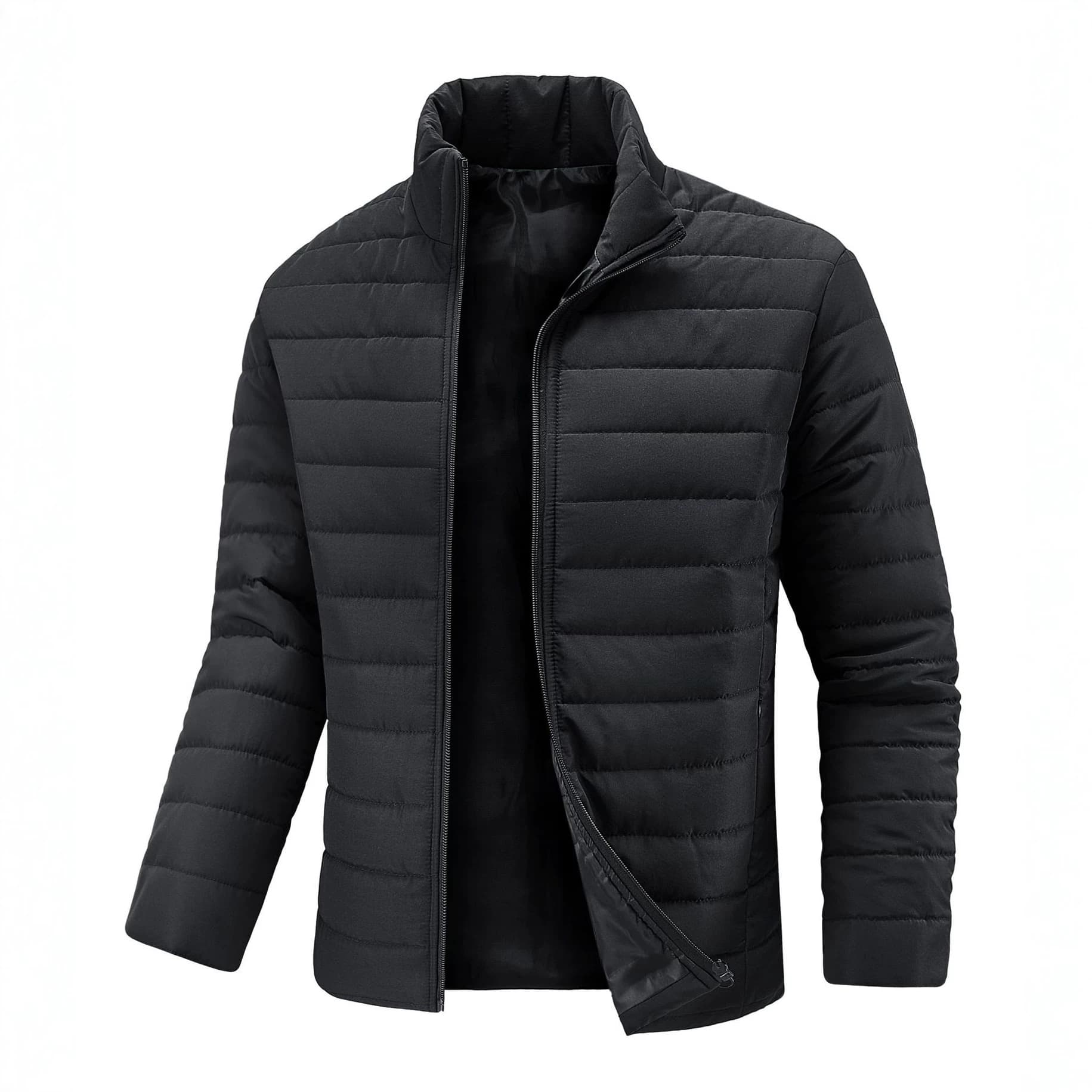 Wholesale Men's Jacket Cross-Border Cotton Lightweight Padded Coat Warm Slim Fit Winter Thick Jacket Cotton Clothing Men's Wear