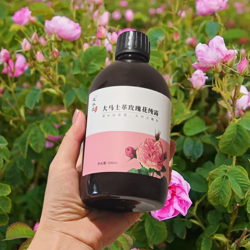 Floral Artisan Rose Hydrosol for Hydration, Brightening, and Spa Wet Compress Partner