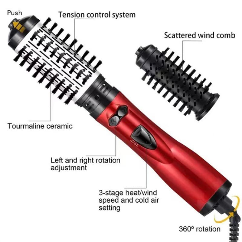 3-in-1 Hot and Cold Air Styling Brush New Multifunctional Electric Hair Straightener Automatic Curling Iron Hair Styler