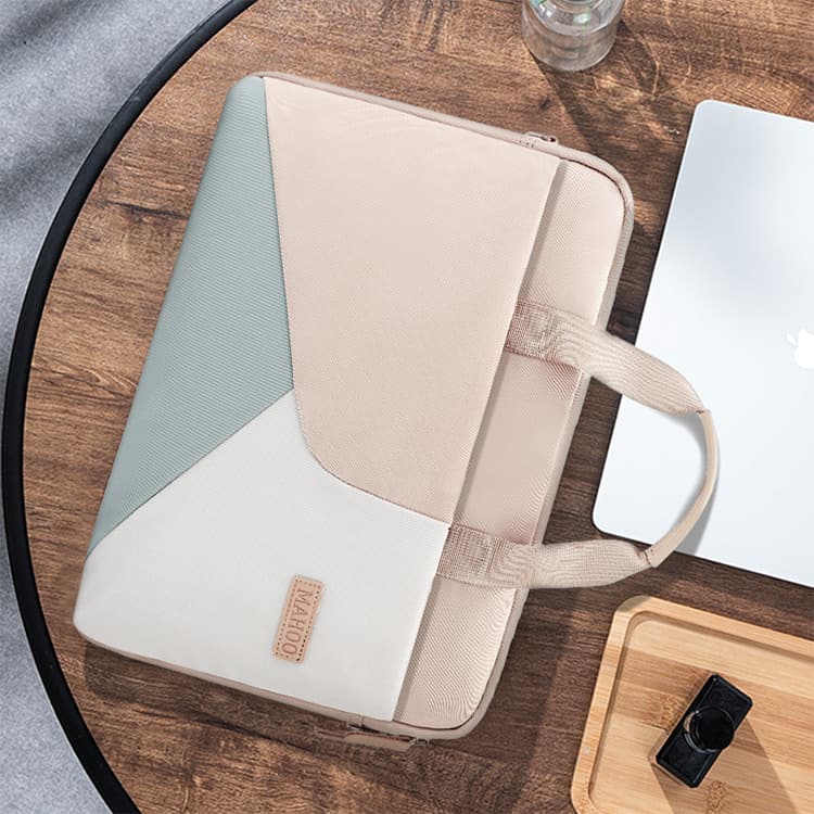 Laptop bag suitable for Apple and Huawei MacBook 13-inch, 14-inch, and 15.6-inch color-blocked laptops.