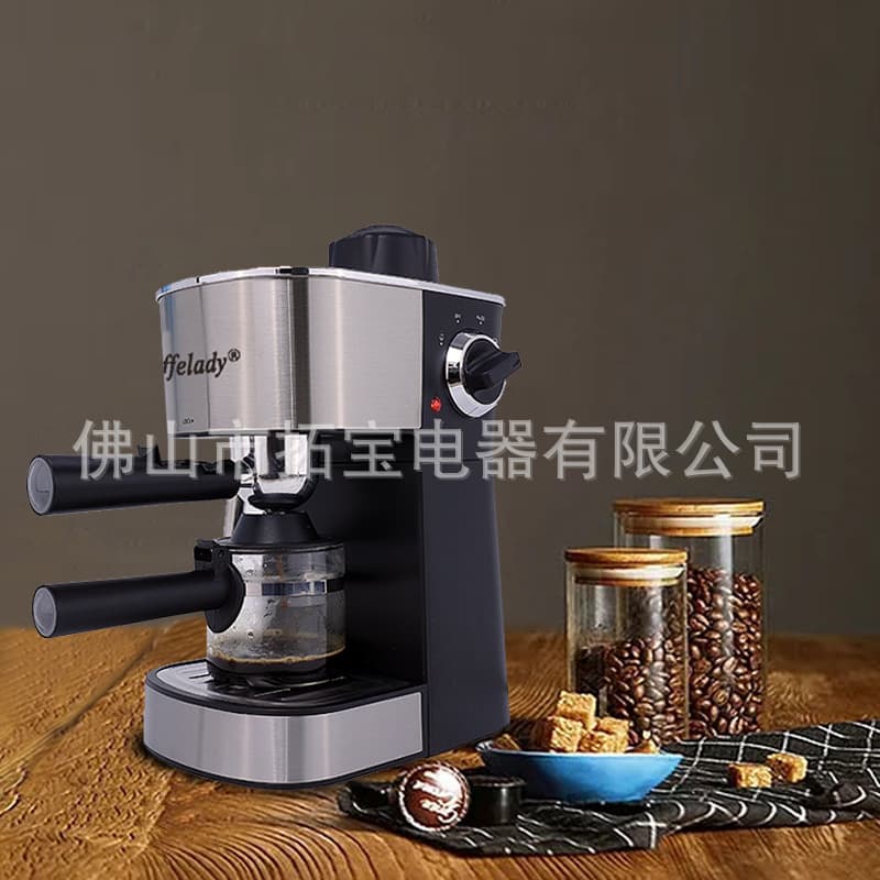 3.5bar semi-automatic Italian stainless steel coffee machine for home use Steam milk frothing pressure coffee machine for home use