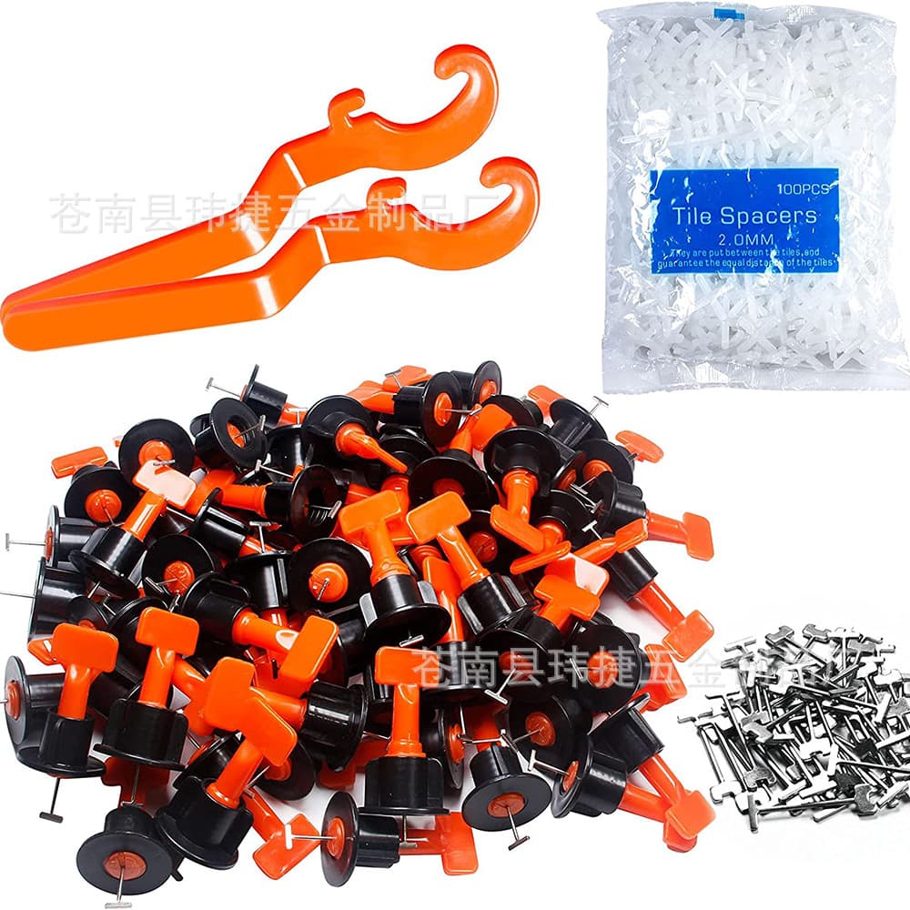 602pcs tile leveler with replaceable pins, steel pin leveler, positioning aid tool set